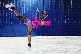 starr andrews doing a brief fly spin